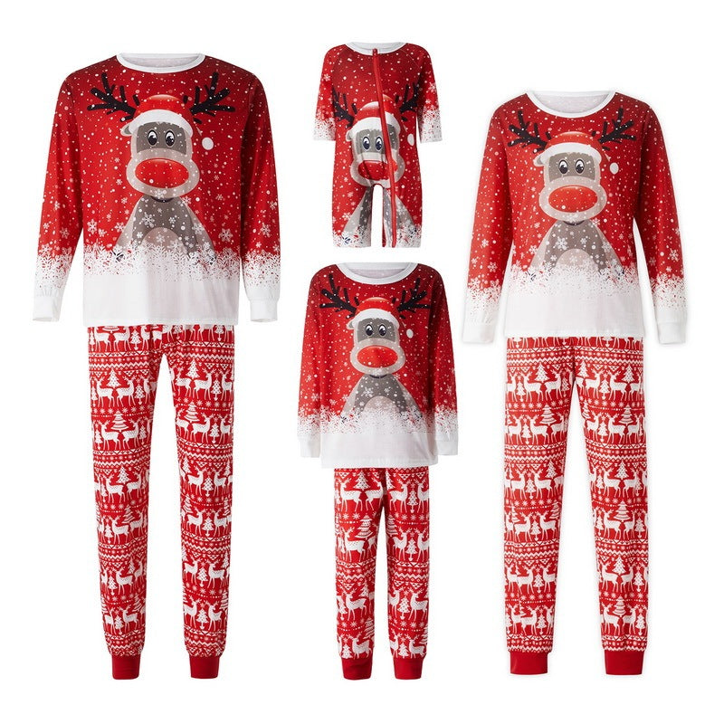 Christmas Print Long Sleeve Casual Parent-Child Suit - 𝓢𝓱𝓸𝓹𝓵𝓮𝓬𝔂
