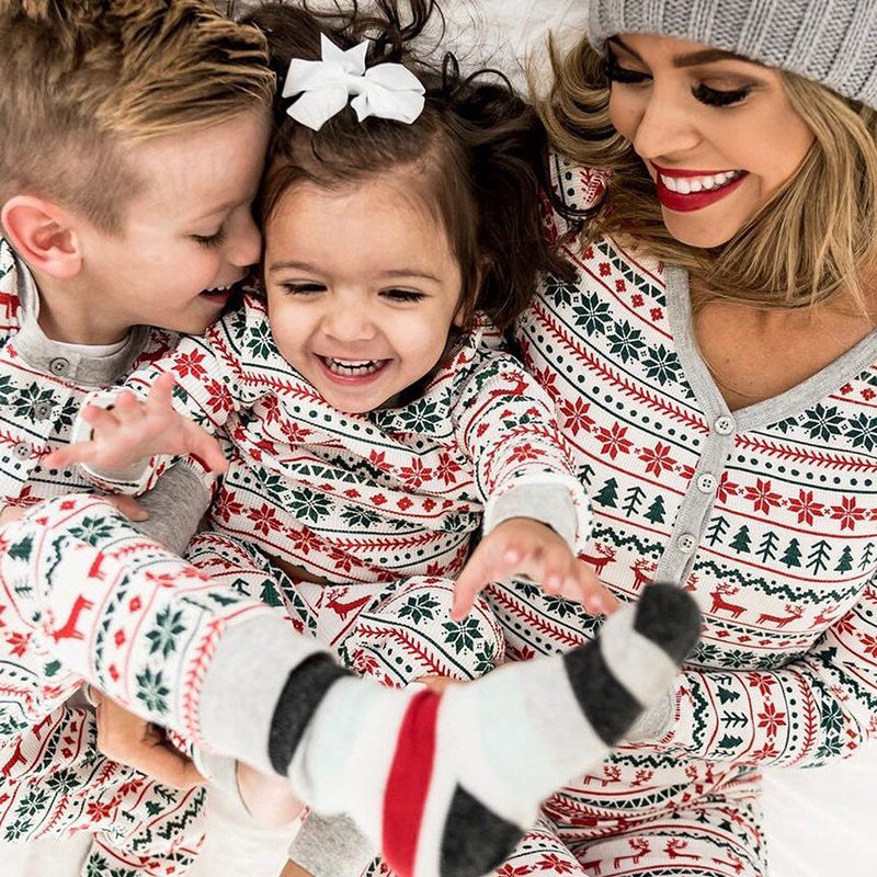Christmas Pajamas Family Matching New Year Father Mother Kids Baby Look Clothes Set Dad Mom And Daughter Son Pyjamas Outfit - 𝓢𝓱𝓸𝓹𝓵𝓮𝓬𝔂