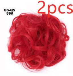 Europe, Japan, and South Korea popular hair bun fluffy natural drawstring curly hair ball head hair ring hair set female hair accessories chemical fiber hair - 𝓢𝓱𝓸𝓹𝓵𝓮𝓬𝔂