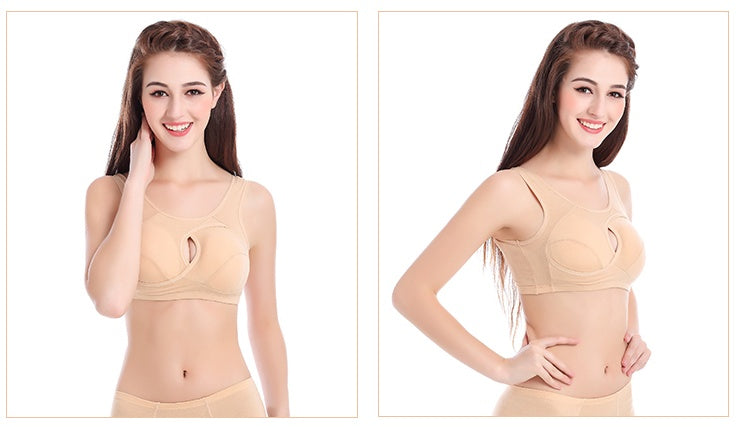 Plus Size Women Bra Ladies Cotton Quake-Proof Underwear Sleep Tops No Buckles Non Wire Lingerie With Removable Padded - 𝓢𝓱𝓸𝓹𝓵𝓮𝓬𝔂