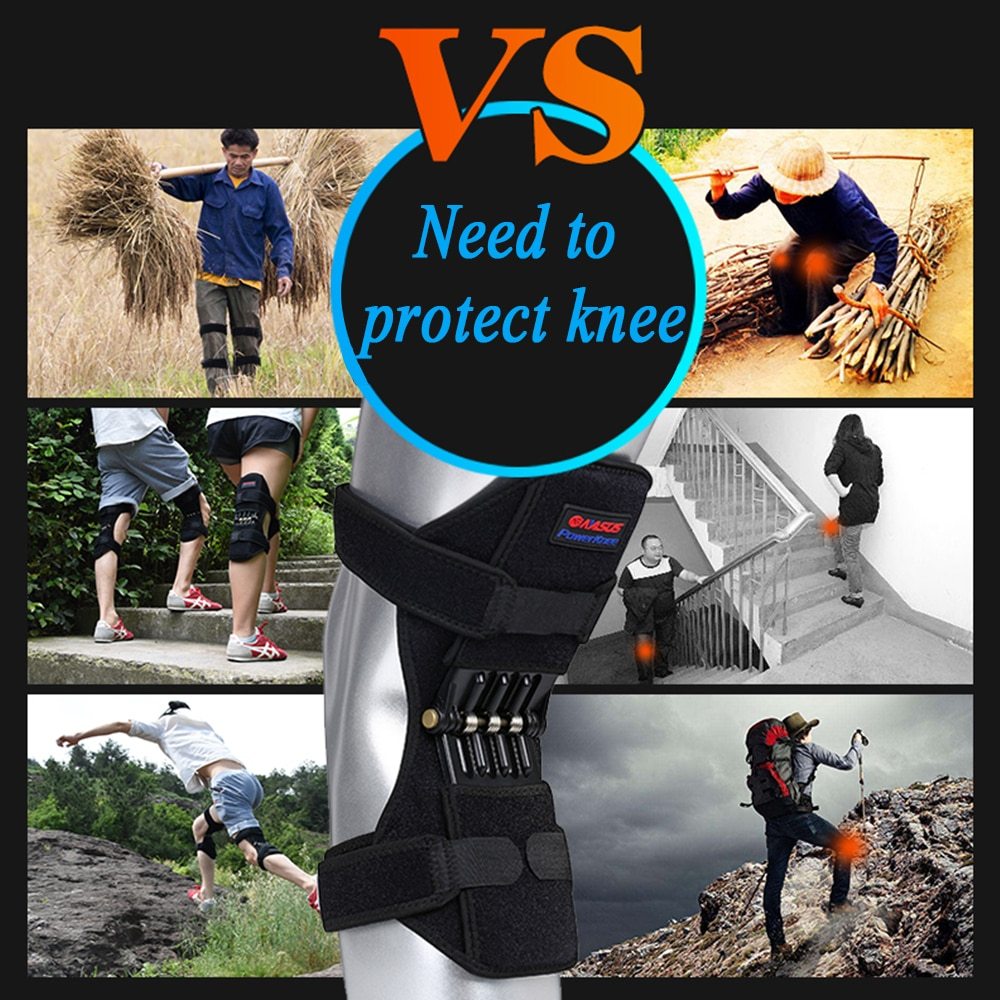 High Quality Knee Brace Patella Booster Spring Knee Brace Support For Mountaineering Squat Sports Knee Booster - 𝓢𝓱𝓸𝓹𝓵𝓮𝓬𝔂