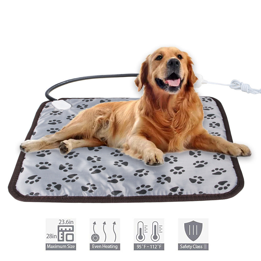 Pet Heating Pad For Dog Cat Heat Mat Indoor Electric Waterproof Dog Heated Pad With Chew Resistant Cord Winter Pet Blanket Warmer - 𝓢𝓱𝓸𝓹𝓵𝓮𝓬𝔂