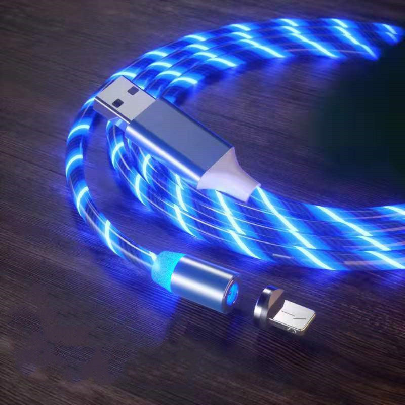 Magnetic Charging Cable Streamer Fast Charging Cable Lighting Micro USB Cable LED Magnet Charger Type-C Cable - 𝓢𝓱𝓸𝓹𝓵𝓮𝓬𝔂