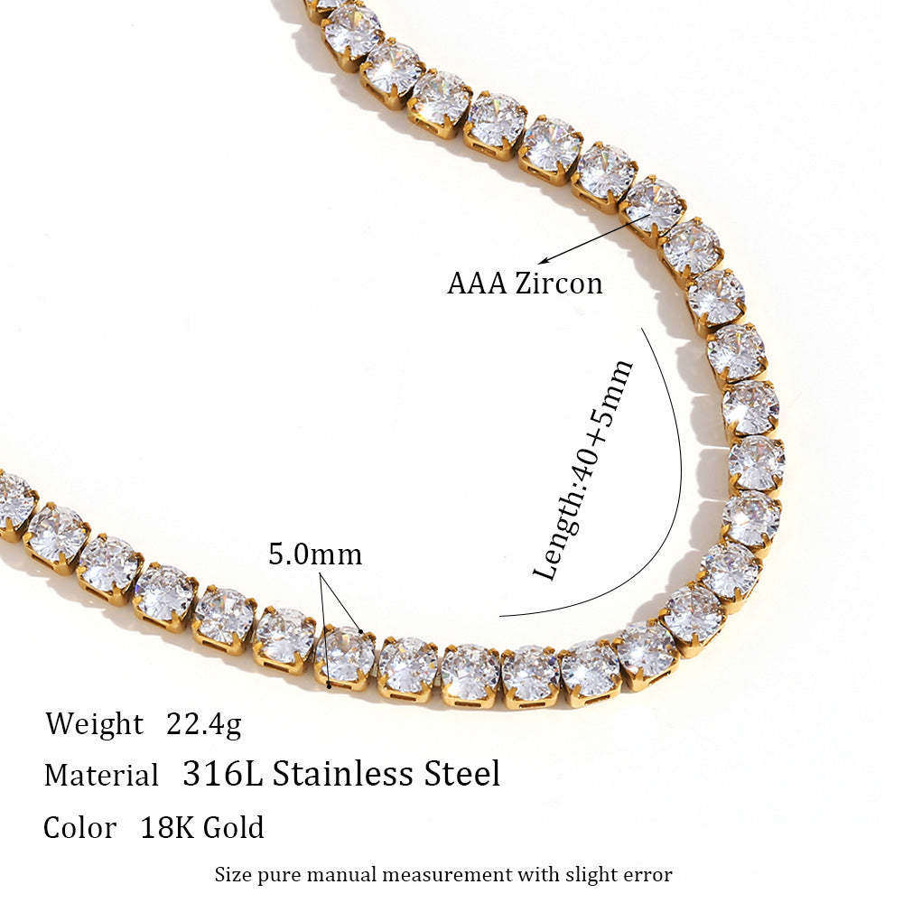 Stainless Steel Fashion Simple Bracelet Necklace Ornament - 𝓢𝓱𝓸𝓹𝓵𝓮𝓬𝔂