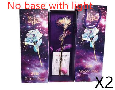 24K Luminous Color Gold Rose Flower Set - 𝓢𝓱𝓸𝓹𝓵𝓮𝓬𝔂
