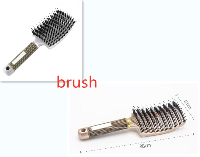 Hairbrush Anti Klit Brushy Haarborstel Women Detangler Hair Brush Bristle Nylon Scalp Massage  Teaser Hair Brush Comb - 𝓢𝓱𝓸𝓹𝓵𝓮𝓬𝔂