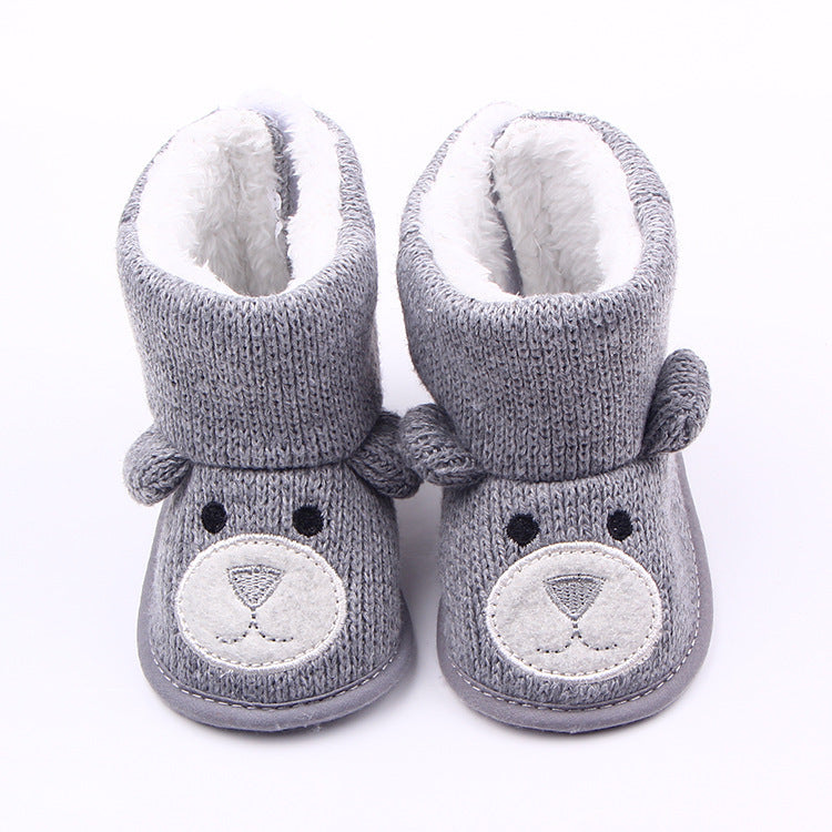 Wholesale autumn winter new bear knitting plus baby shoes, toddler shoes, baby shoes, boots 1734 - 𝓢𝓱𝓸𝓹𝓵𝓮𝓬𝔂