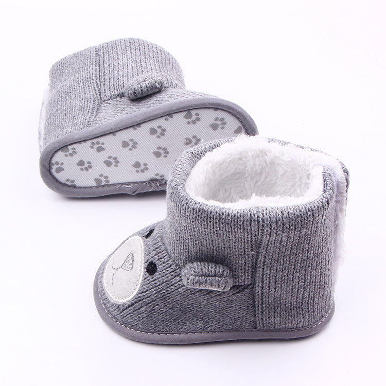 Wholesale autumn winter new bear knitting plus baby shoes, toddler shoes, baby shoes, boots 1734 - 𝓢𝓱𝓸𝓹𝓵𝓮𝓬𝔂