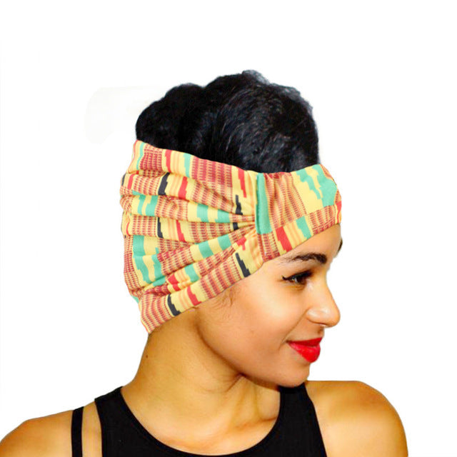 African Pattern Print Headband For Women Twist Style - 𝓢𝓱𝓸𝓹𝓵𝓮𝓬𝔂
