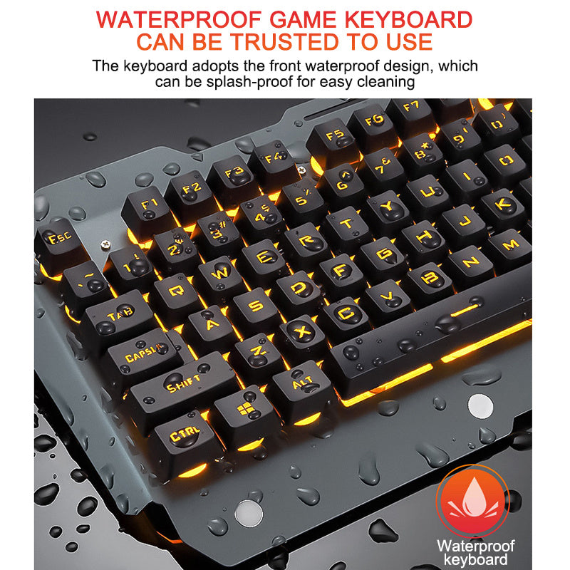 ErgonomicWired Gaming Keyboard with RGB Backlight Phone Holder - 𝓢𝓱𝓸𝓹𝓵𝓮𝓬𝔂