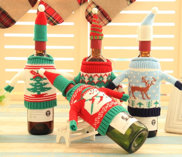 Knitted Christmas Bottle Set - 𝓢𝓱𝓸𝓹𝓵𝓮𝓬𝔂