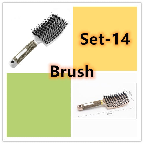 Hairbrush Anti Klit Brushy Haarborstel Women Detangler Hair Brush Bristle Nylon Scalp Massage  Teaser Hair Brush Comb - 𝓢𝓱𝓸𝓹𝓵𝓮𝓬𝔂