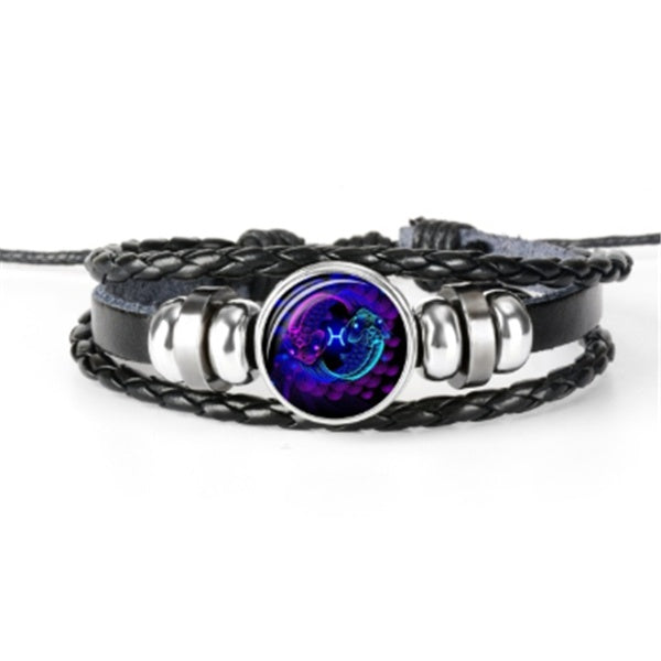 Zodiac Constellation Bracelet Braided Design Bracelet For Men Women Kids - 𝓢𝓱𝓸𝓹𝓵𝓮𝓬𝔂