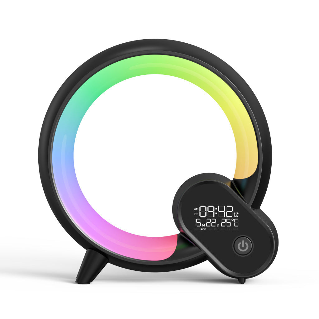 Creative Q Light Analog Sunrise Digital Display Alarm Clock Bluetooth Audio Intelligent Wake-up Q Colorful Atmosphere Light - 𝓢𝓱𝓸𝓹𝓵𝓮𝓬𝔂
