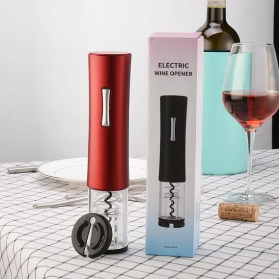 Electric Wine Opener Automatic Electric Wine Bottle Corkscrew Opener With Foil Cutter Wine Bottle Opener Kit - 𝓢𝓱𝓸𝓹𝓵𝓮𝓬𝔂