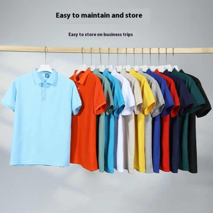 Men's Solid Color Polo Collar T-shirt Blank Short Sleeve - 𝓢𝓱𝓸𝓹𝓵𝓮𝓬𝔂