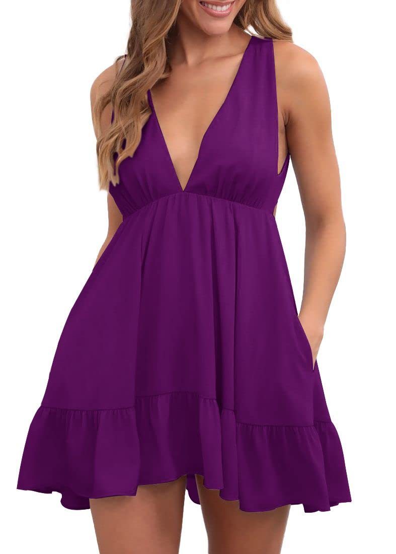 Backless Sleeveless Sling Dress Women - 𝓢𝓱𝓸𝓹𝓵𝓮𝓬𝔂