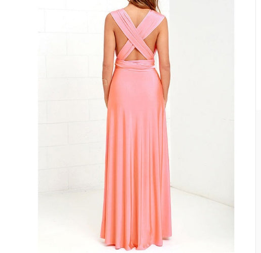 Women's Sexy Long Party Dress Club Floor-Length Summer Backless Bandage Maxi Dress Multiway Bridesmaids Boho Women Dress Vestidos - 𝓢𝓱𝓸𝓹𝓵𝓮𝓬𝔂