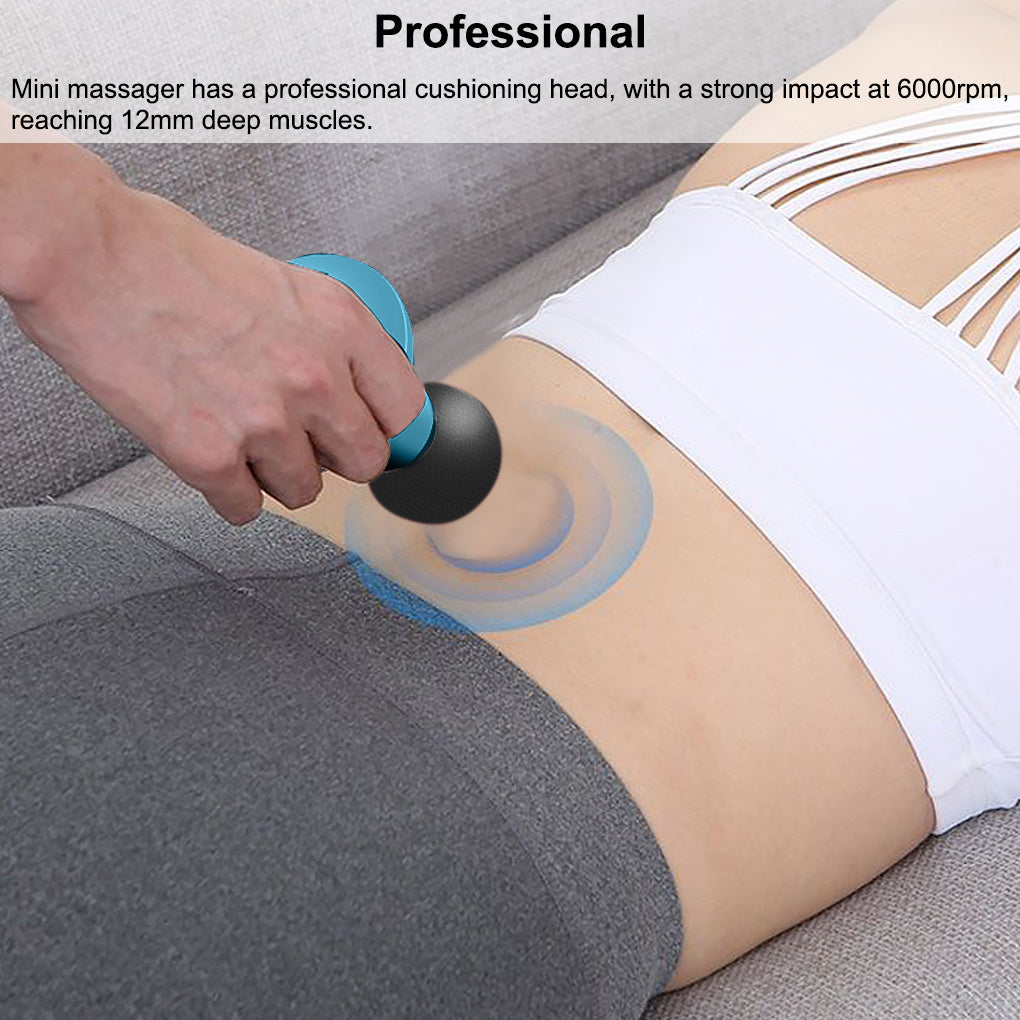 Muscle Massage Mini Pocket Electric Fascia Massage Back Neck Massager Gun For Body Deep Relief Pain Slimming Fascial Tool - 𝓢𝓱𝓸𝓹𝓵𝓮𝓬𝔂