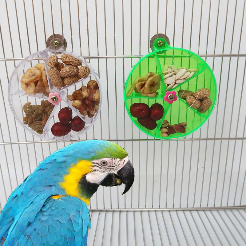 Parrot Supplies Toy Bird Acrylic Foraging Wind Wheel - 𝓢𝓱𝓸𝓹𝓵𝓮𝓬𝔂