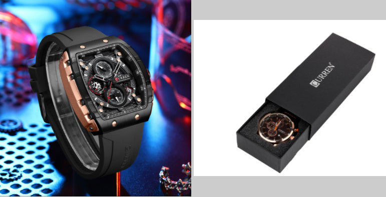 Men's Six-pin Quartz Tape Men's Watch - 𝓢𝓱𝓸𝓹𝓵𝓮𝓬𝔂