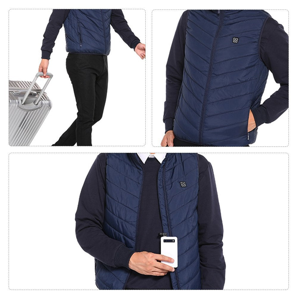 Heated Vest Smart Electric Heating Jacket Men Women Waistcoat Winter - 𝓢𝓱𝓸𝓹𝓵𝓮𝓬𝔂