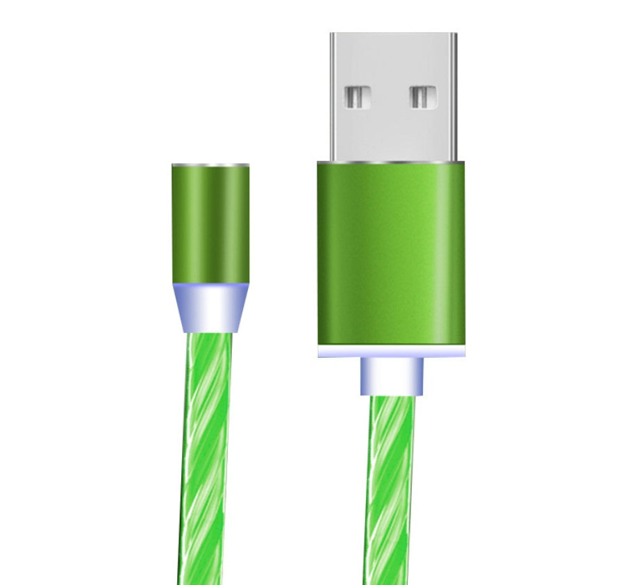 Compatible with Apple, Flowing Ligh Magnetic Streamer Data Line Cable for Iphone Android Typec - 𝓢𝓱𝓸𝓹𝓵𝓮𝓬𝔂