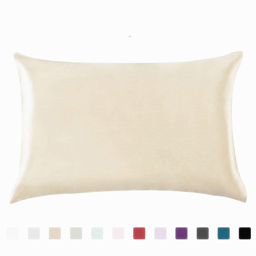 Pillowcase Satin Solid Color Simulation Silk Single Pillowcase Ice Silk Pillowcase - 𝓢𝓱𝓸𝓹𝓵𝓮𝓬𝔂
