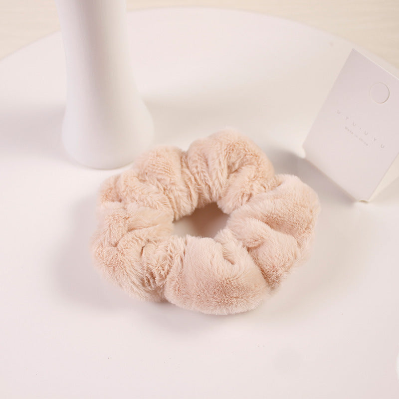 Girly cute plush large intestine hair tie hair rope - 𝓢𝓱𝓸𝓹𝓵𝓮𝓬𝔂
