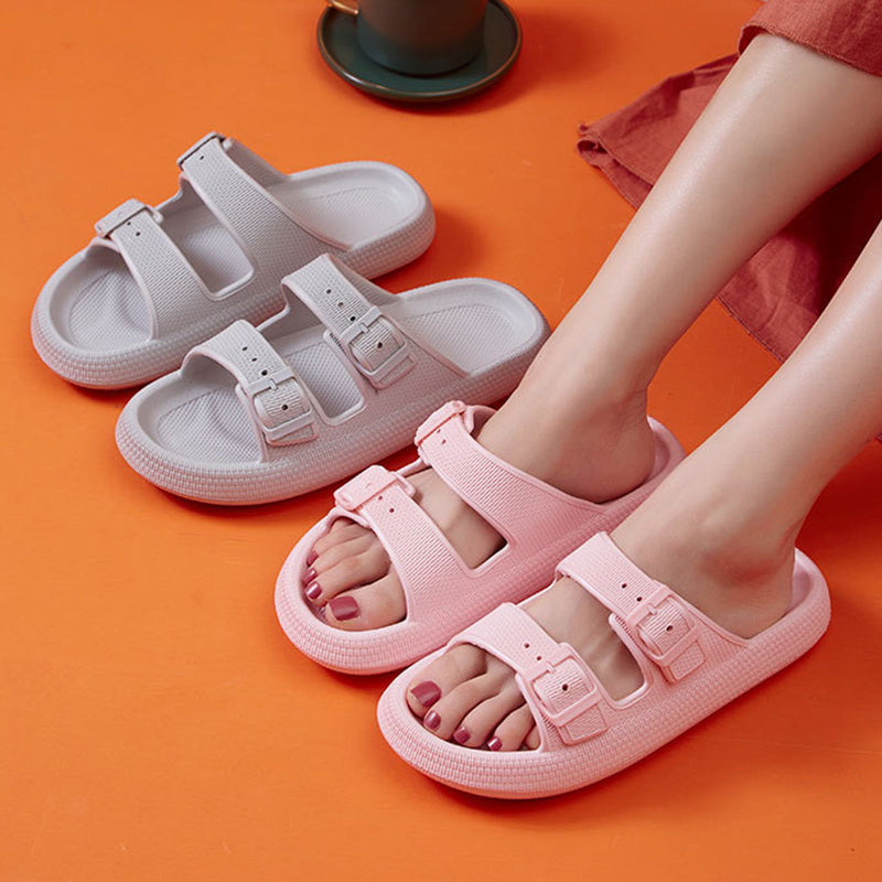 Platform Slippers Women's Summer Buckle Home Shoes Fashion Outdoor Wear Soft Bottom Sandals - 𝓢𝓱𝓸𝓹𝓵𝓮𝓬𝔂