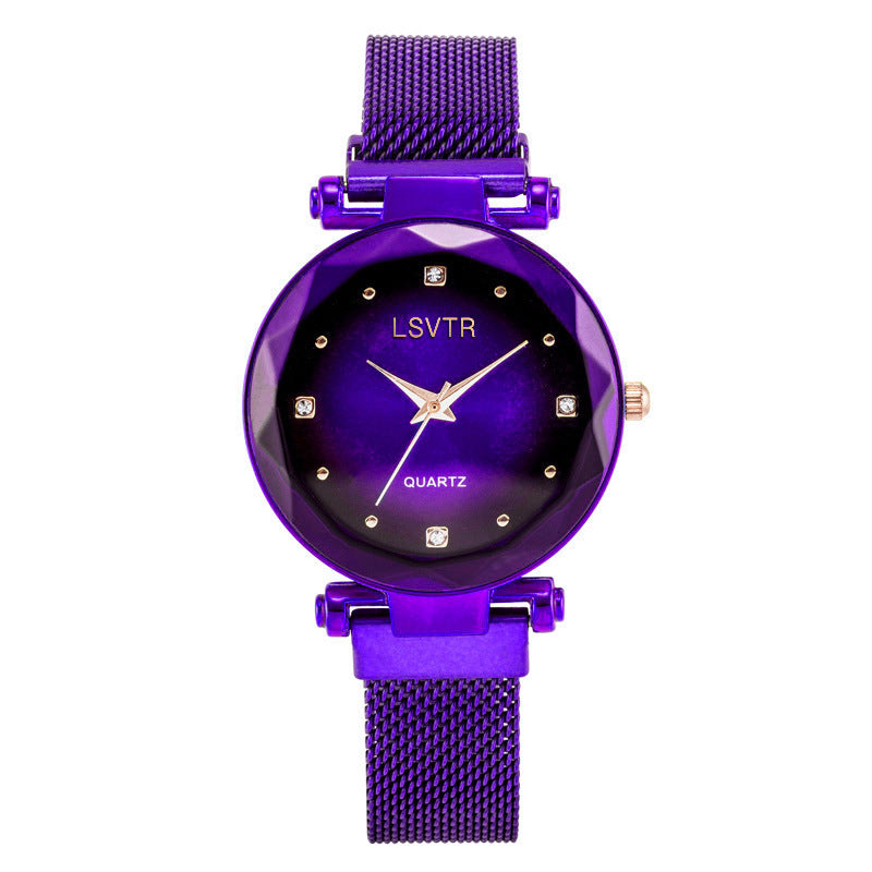 Women's Starry Quartz Lazy Magnet Strap Iron-absorbing Watch - 𝓢𝓱𝓸𝓹𝓵𝓮𝓬𝔂