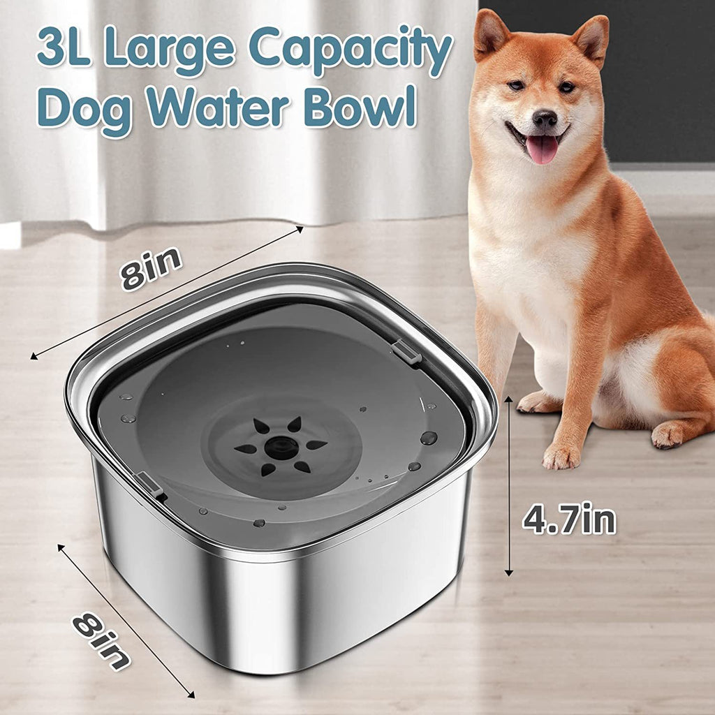 Pet Stainless Steel Water Bowl Large Capacity Floating - 𝓢𝓱𝓸𝓹𝓵𝓮𝓬𝔂