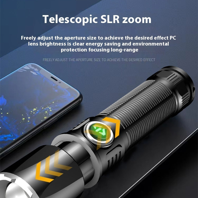 Led Outdoor USB Rechargeable Cob Sidelight Flashlight - 𝓢𝓱𝓸𝓹𝓵𝓮𝓬𝔂