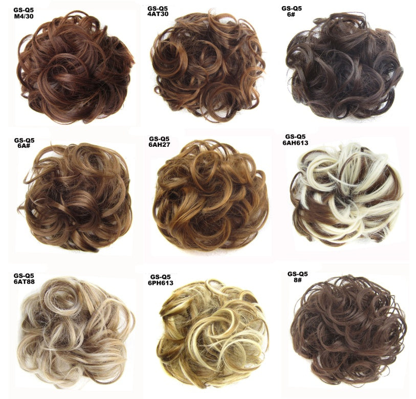 New Trendy Design Women Wavy Curly Messy Hair Bun Synthetic - 𝓢𝓱𝓸𝓹𝓵𝓮𝓬𝔂