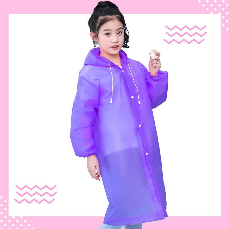 Transparent, portable and backpackable girl's poncho - 𝓢𝓱𝓸𝓹𝓵𝓮𝓬𝔂
