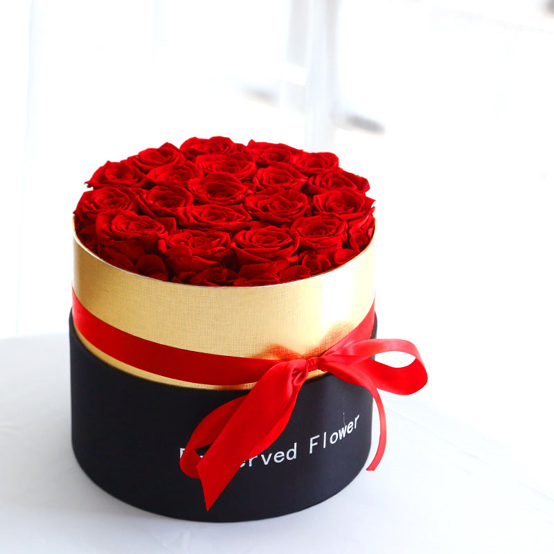 Eternal Roses In Box Preserved Real Rose Flowers With Box Set Valentines Day Gift Romantic Artificial Flowers - 𝓢𝓱𝓸𝓹𝓵𝓮𝓬𝔂