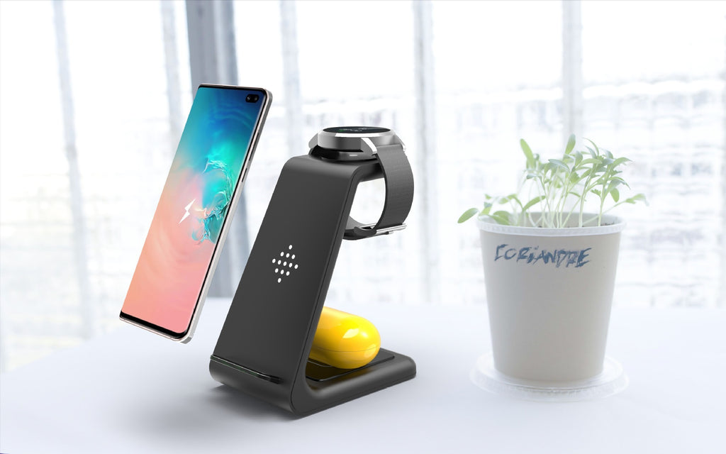 3 In 1 Fast Charging Station Wireless Charger Stand Wireless Quick Charge Dock For Phone Holder - 𝓢𝓱𝓸𝓹𝓵𝓮𝓬𝔂