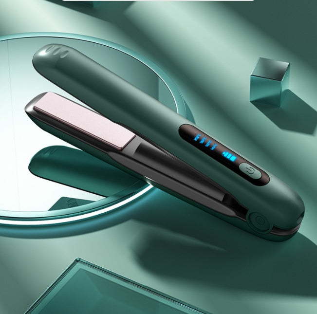 Wireless Hair Straightener Flat Iron Mini 2 IN 1 Roller USB 5000mAh Max 200 Degree Portable Cordless Curler 4 Levels Dry And Wet Uses - 𝓢𝓱𝓸𝓹𝓵𝓮𝓬𝔂