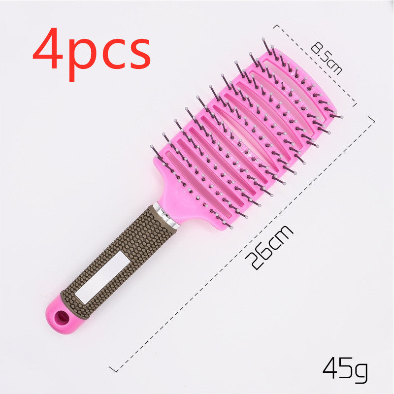 Hairbrush Anti Klit Brushy Haarborstel Women Detangler Hair Brush Bristle Nylon Scalp Massage  Teaser Hair Brush Comb - 𝓢𝓱𝓸𝓹𝓵𝓮𝓬𝔂