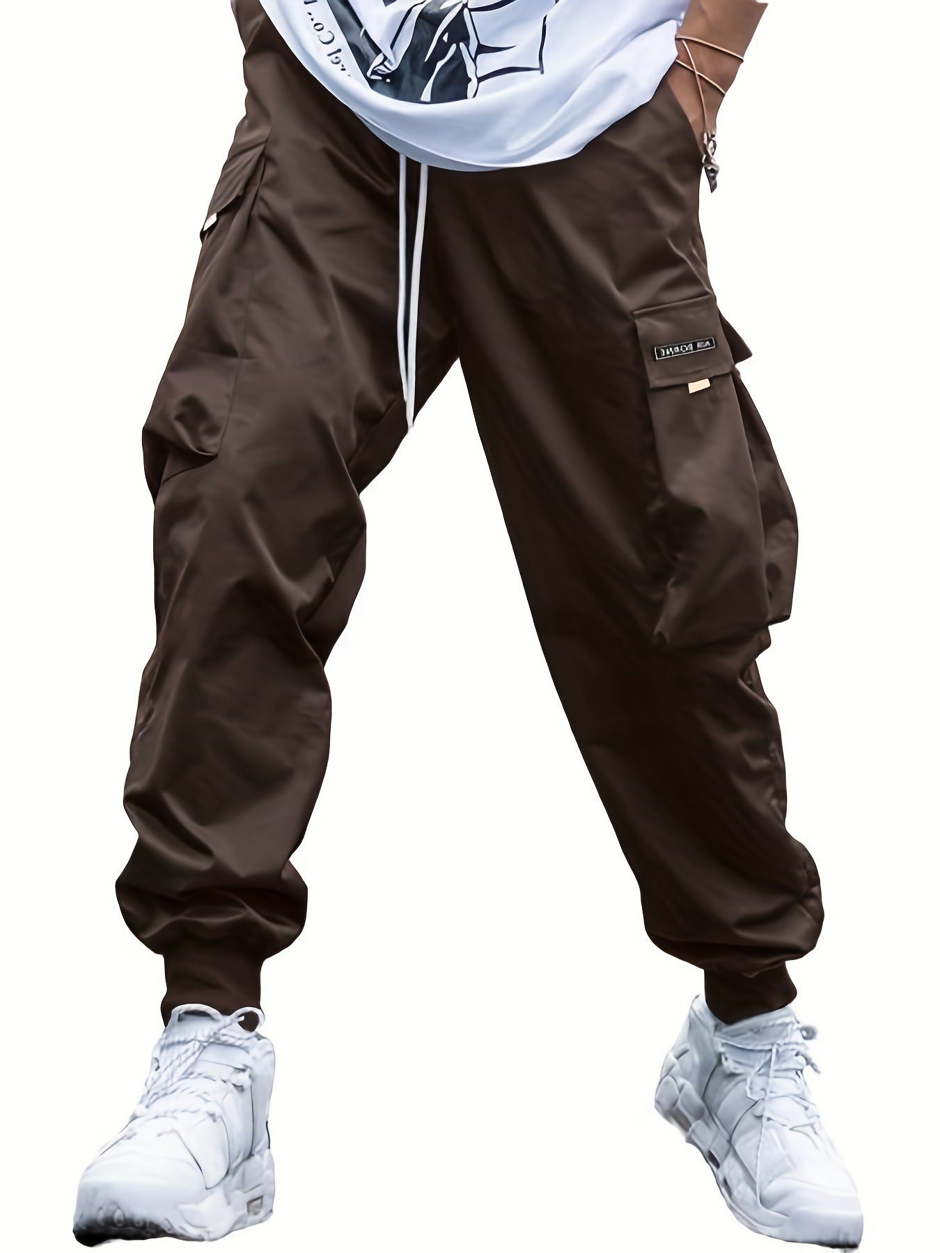 Multi-pocket Cargo Pants Men's Casual Hip-Hop Drawstring Trousers Outdoor Streetwear Sports Pant - 𝓢𝓱𝓸𝓹𝓵𝓮𝓬𝔂