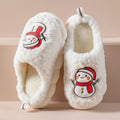Cute Snowman Slippers Winter Indoor Household Warm Plush Thick-Soled Anti-slip Couple Home Slipper Soft Floor Bedroom House Shoes - 𝓢𝓱𝓸𝓹𝓵𝓮𝓬𝔂