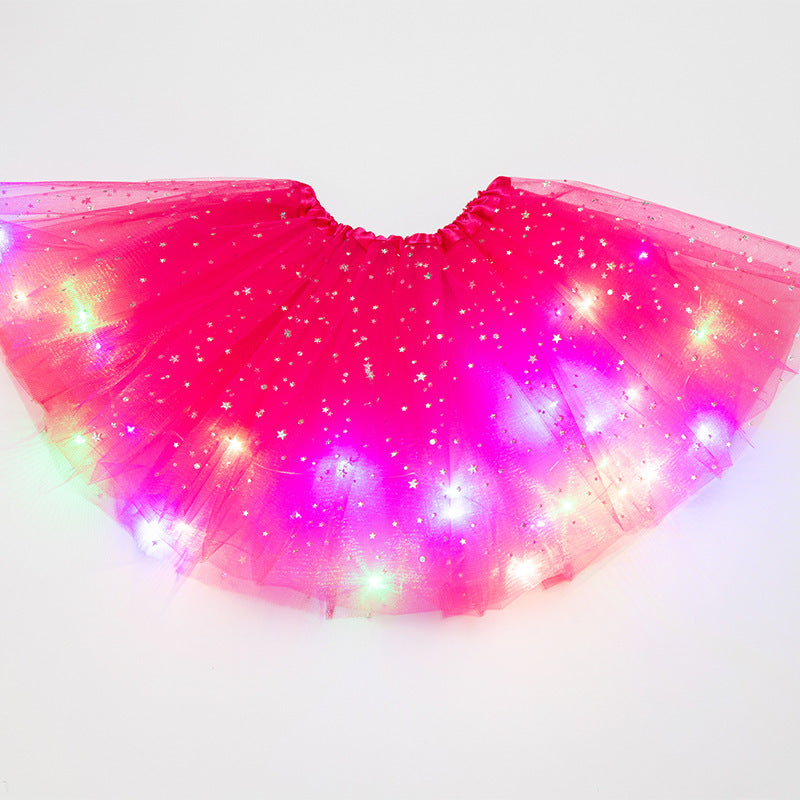 Magical & Luminous  LED Princess Halloween Tutu Skirt Sequins Shiny Skirt - 𝓢𝓱𝓸𝓹𝓵𝓮𝓬𝔂