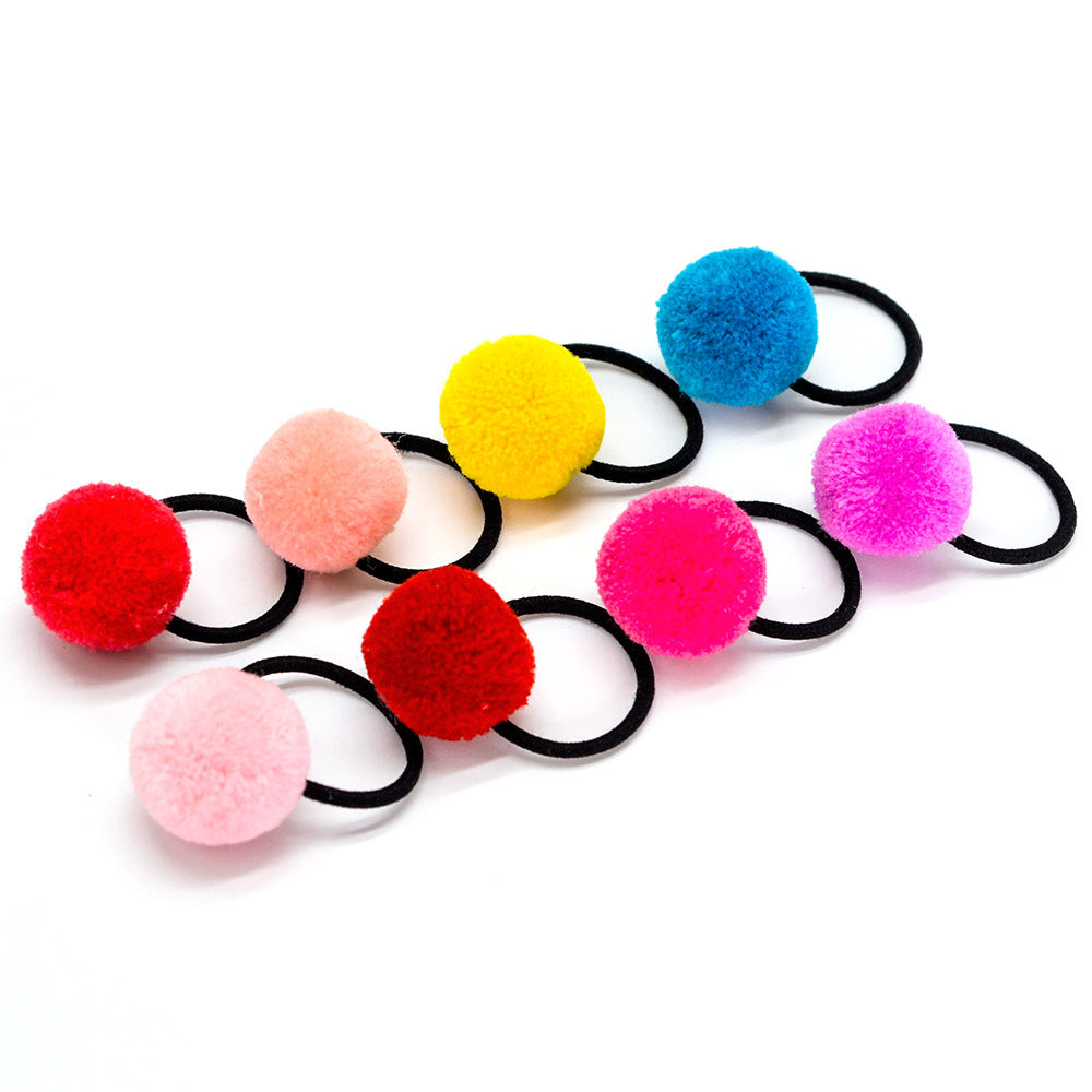 Korean candy color children's hair ball hair ring color tie hair band no seams do not hurt hair rope baby hair rope - 𝓢𝓱𝓸𝓹𝓵𝓮𝓬𝔂
