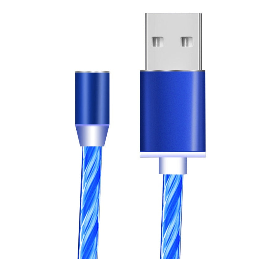 Compatible with Apple, Flowing Ligh Magnetic Streamer Data Line Cable for Iphone Android Typec - 𝓢𝓱𝓸𝓹𝓵𝓮𝓬𝔂