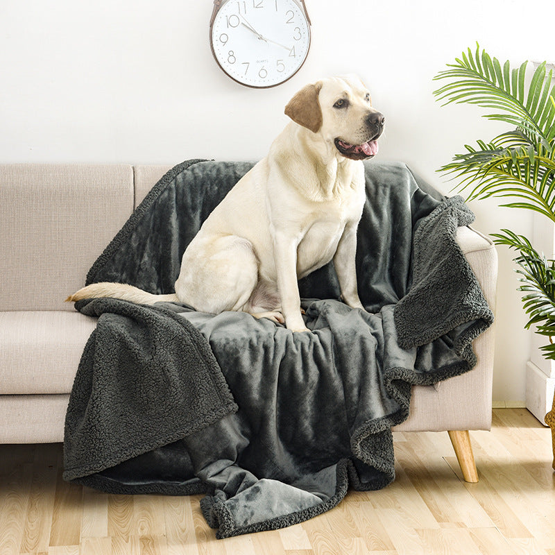 Flannel Cotton Wool Sherpa Thick Pet Blanket Dog Kennel - 𝓢𝓱𝓸𝓹𝓵𝓮𝓬𝔂