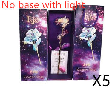 24K Luminous Color Gold Rose Flower Set - 𝓢𝓱𝓸𝓹𝓵𝓮𝓬𝔂