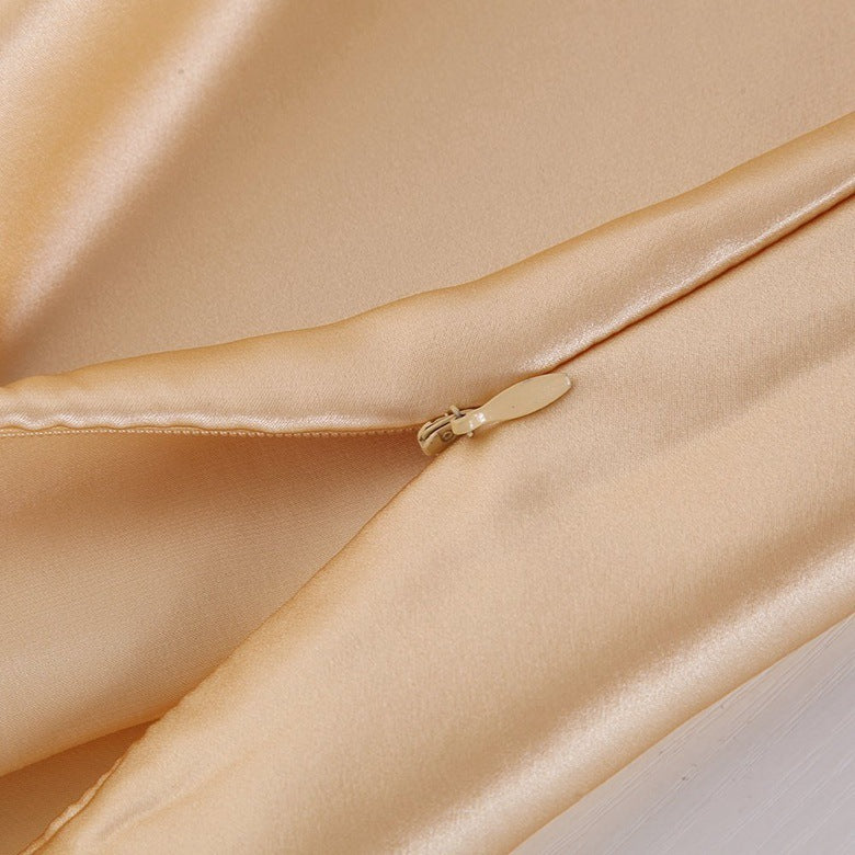 Pillowcase Satin Solid Color Simulation Silk Single Pillowcase Ice Silk Pillowcase - 𝓢𝓱𝓸𝓹𝓵𝓮𝓬𝔂
