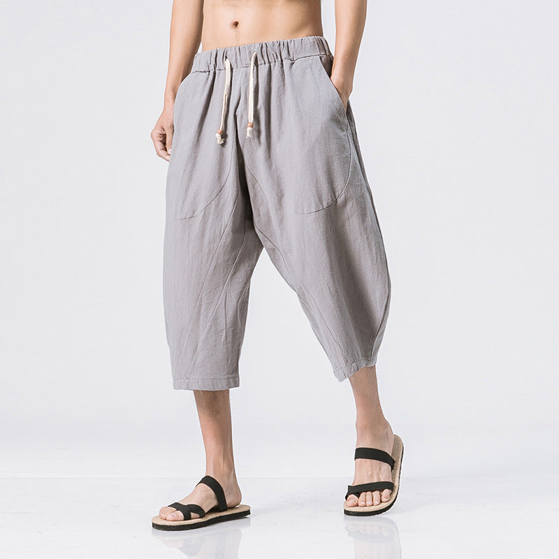 Chinese Style Cotton And Harem Pants - 𝓢𝓱𝓸𝓹𝓵𝓮𝓬𝔂