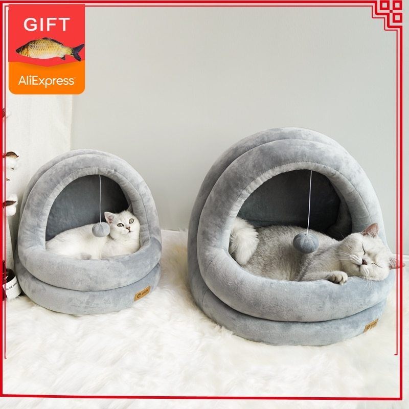 High Quality Cat House Beds Kittens Pet Cats Sofa Mats Cozy Bed Toy Dog for Small Kennel Home Cave Sleeping Nest Indoor Products - 𝓢𝓱𝓸𝓹𝓵𝓮𝓬𝔂