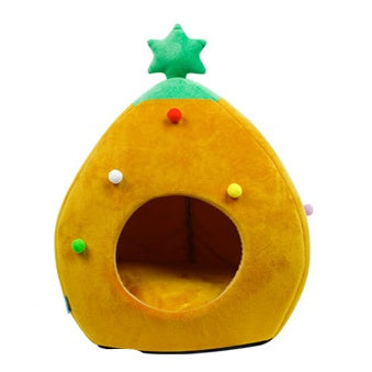 Christmas Tree Pet Bed Winter Warm Pet Nest Cat House Dog pet supplies - 𝓢𝓱𝓸𝓹𝓵𝓮𝓬𝔂